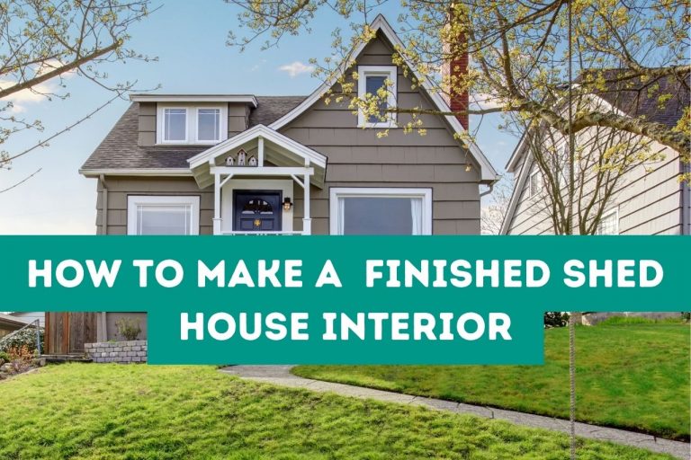 How to Make a  finished Shed House Interior