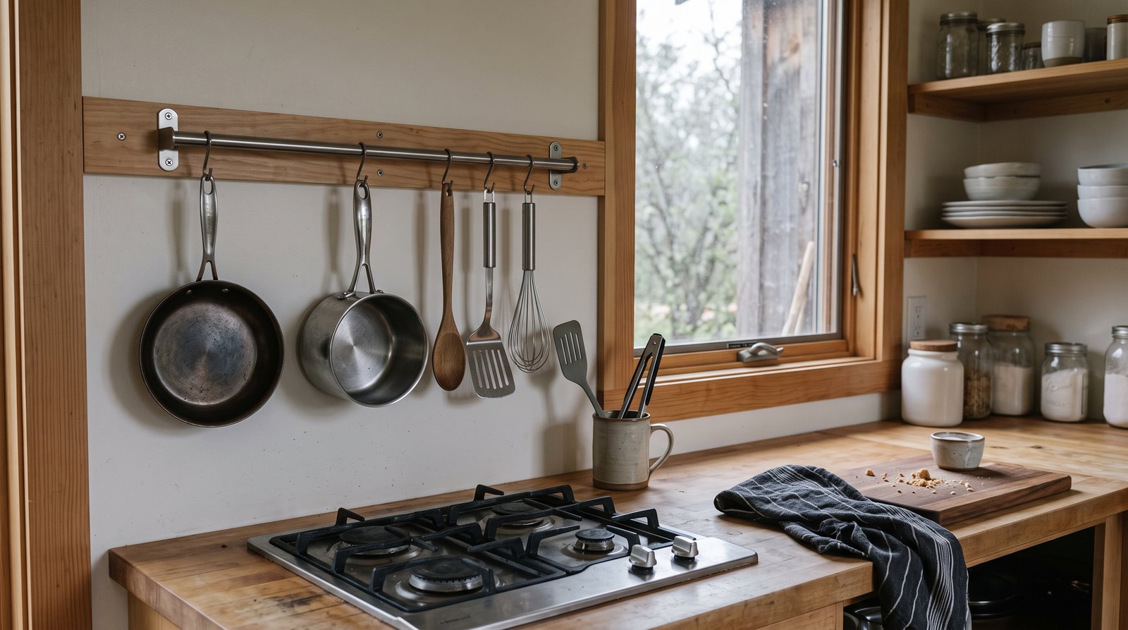 Tiny House Pot Racks and Wall Storage (2026)
